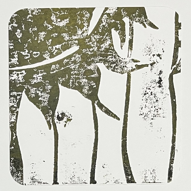 11/11/2025
Sunflowers, Collagraph Printing